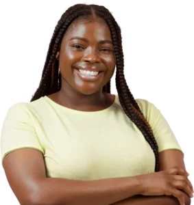 portrait of smiling young woman